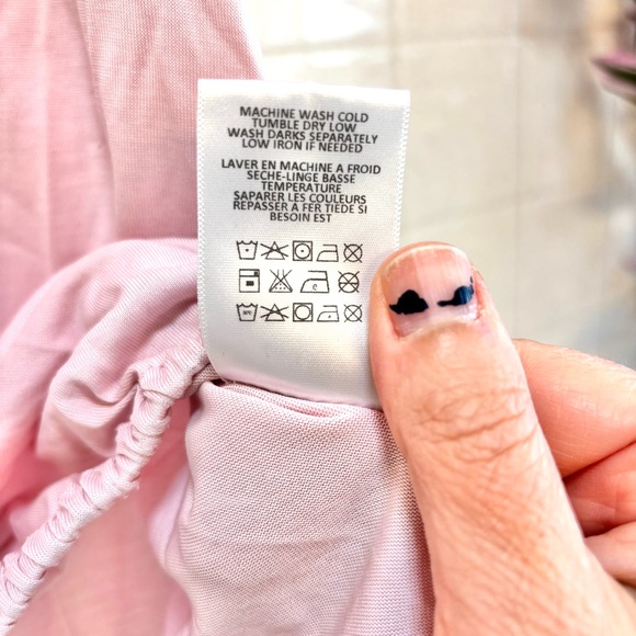 Anthropologie Eri + Ali Pink Cap Sleeve Blouse Size Small Cottagecore Pilates - Picture 6 of 6